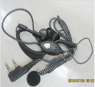 对讲机耳机 耐拉型编织绳耳机